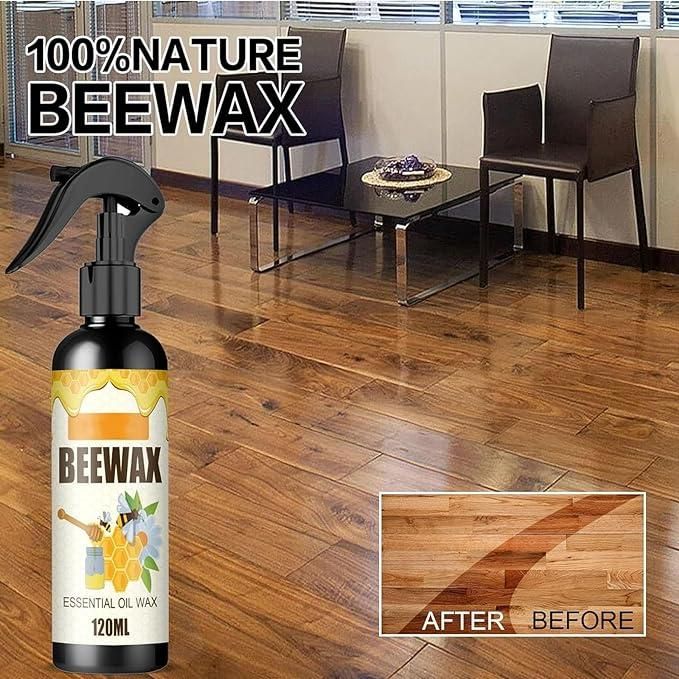 Natural Micro-Molecularized Beeswax Spray, Furniture Polish and Cleaner for Wood